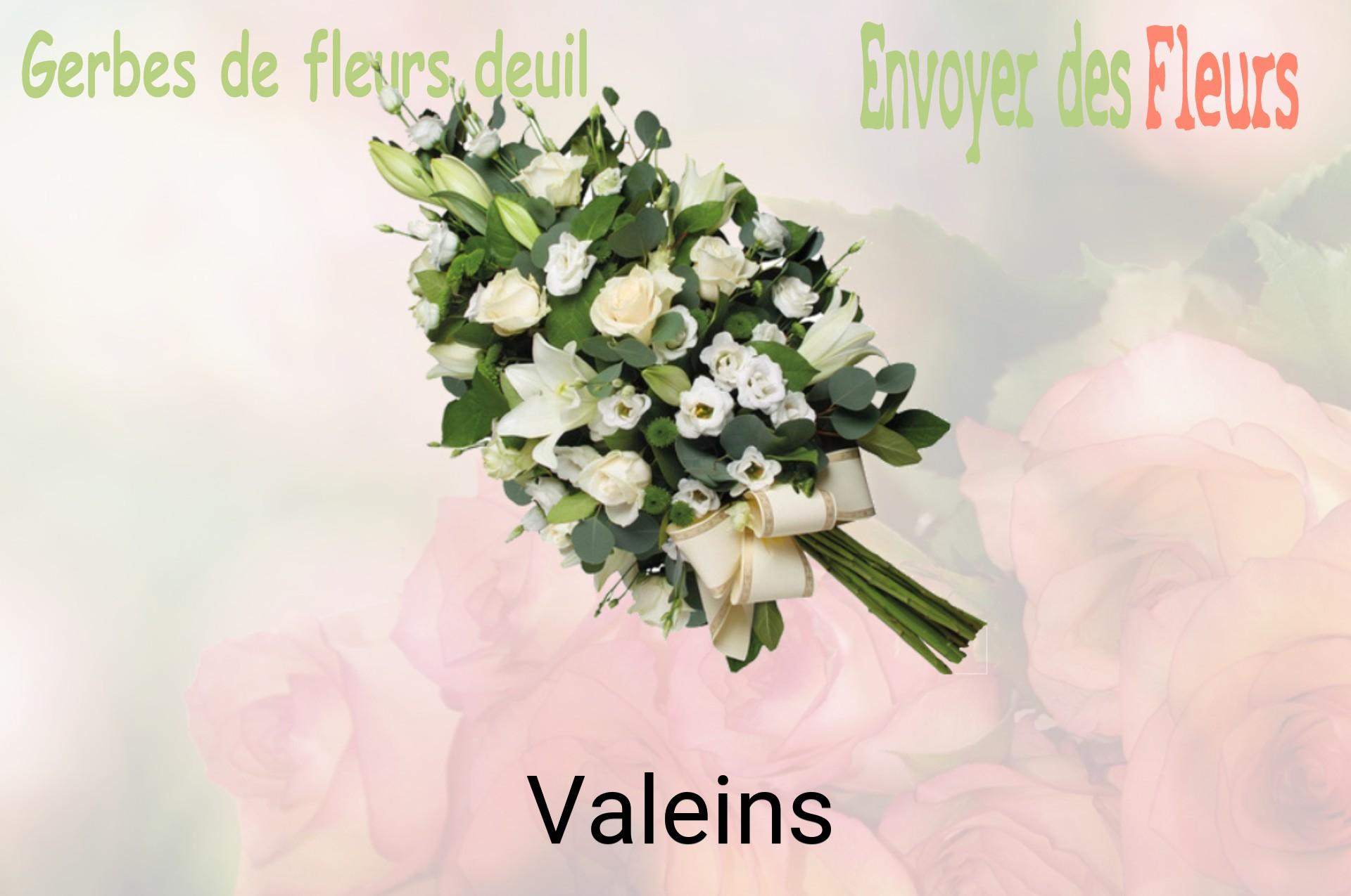 Gerbe de fleurs de deuil livrée à Valeins